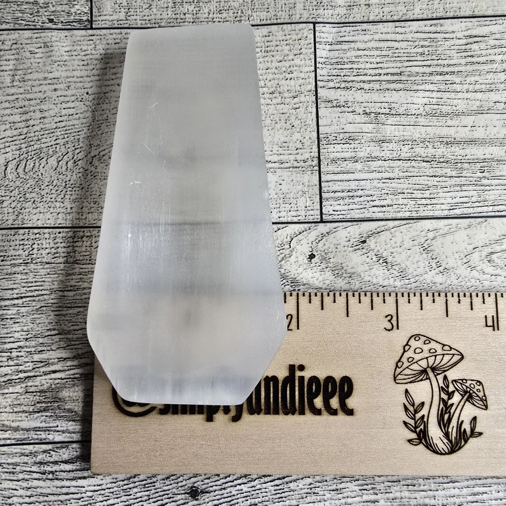 Feldspar Selenite Coffin Trinket Dish